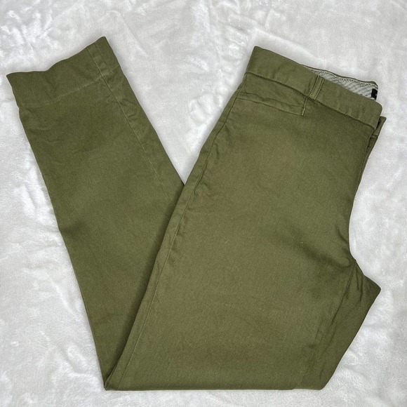 Banana Republic Sloan Women's Green Mid-Rise Tapered Leg Stretch Pants Sz 6 - Picture 3 of 11